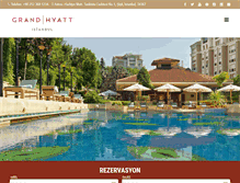 Tablet Screenshot of istanbul.grand.hyatt.com.tr